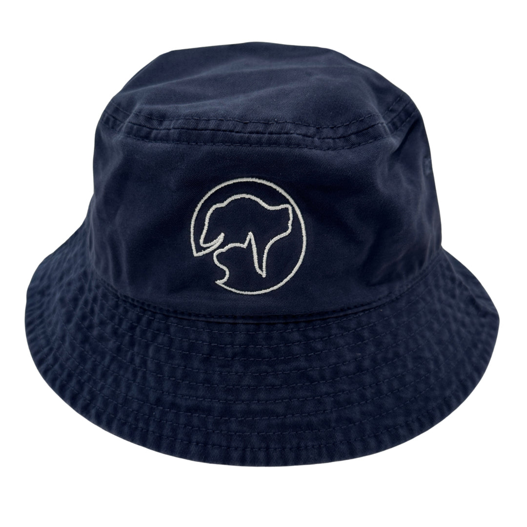 Navy Silhouette Bucket Hat