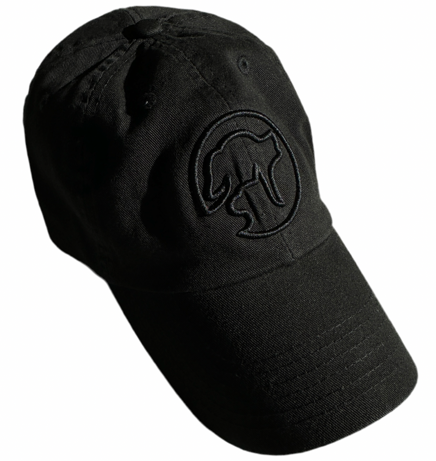 Black Puff Silhouette Dad Hat