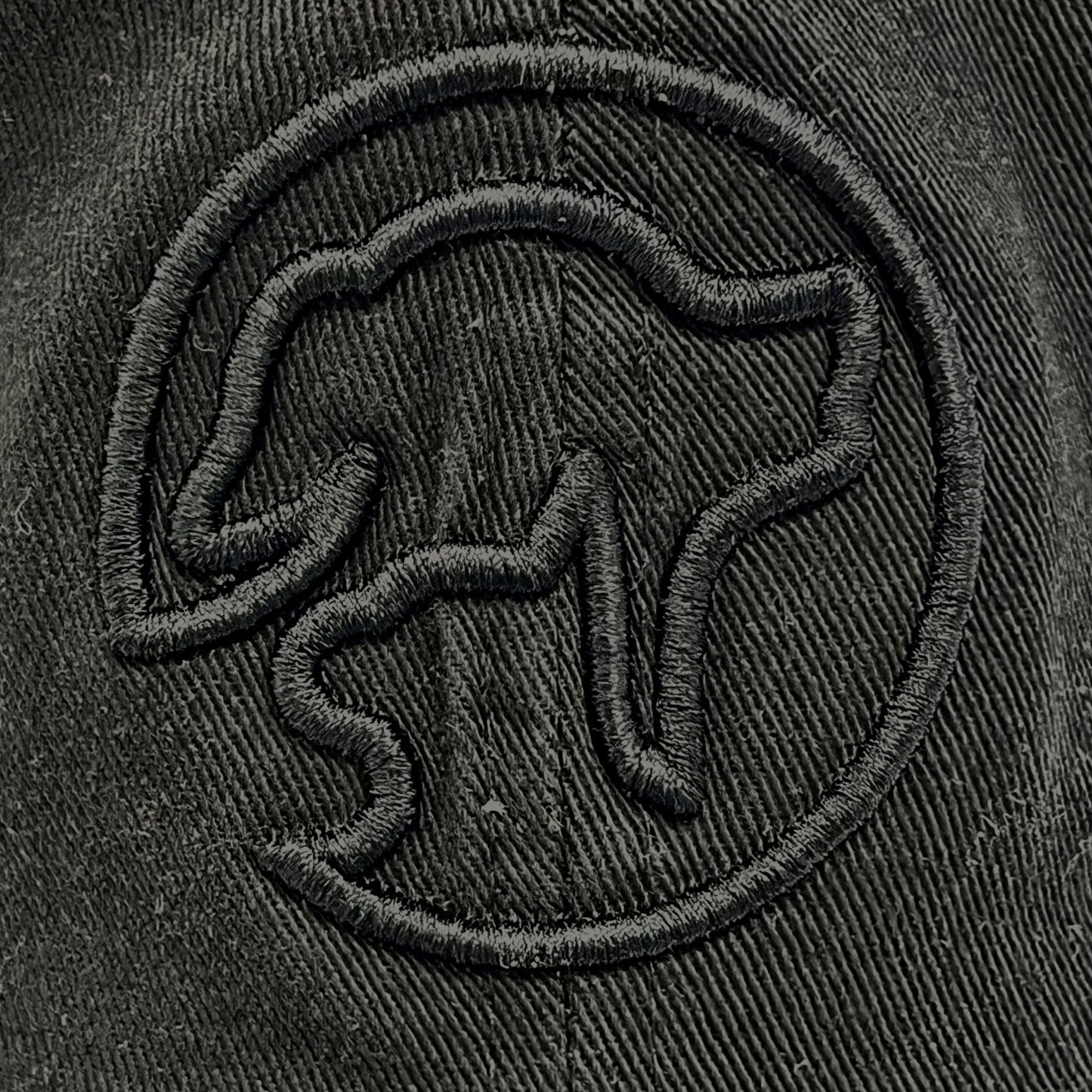 Black Puff Silhouette Dad Hat
