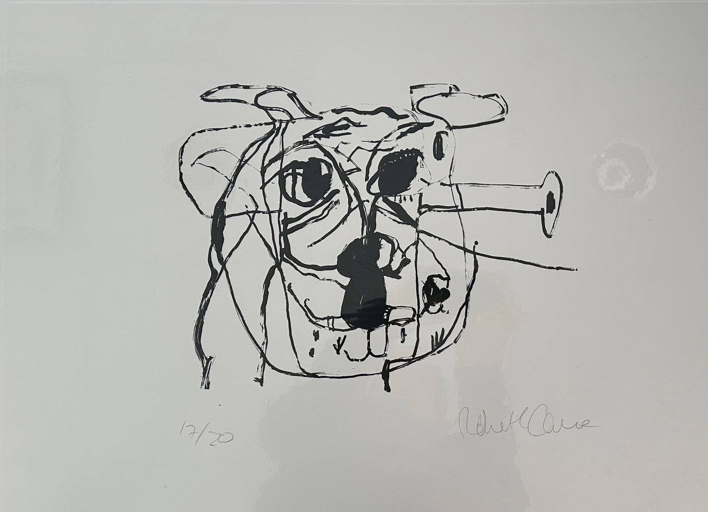 Crazy Dog 17/20 Print by Robert James Clarke