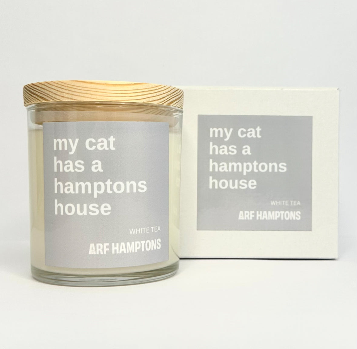My Cat Has a Hamptons House - White Tea Candle
