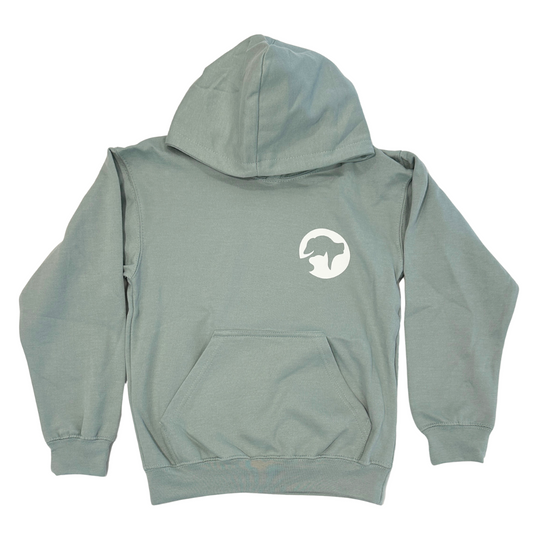 Youth Green Silhouette Hoodie