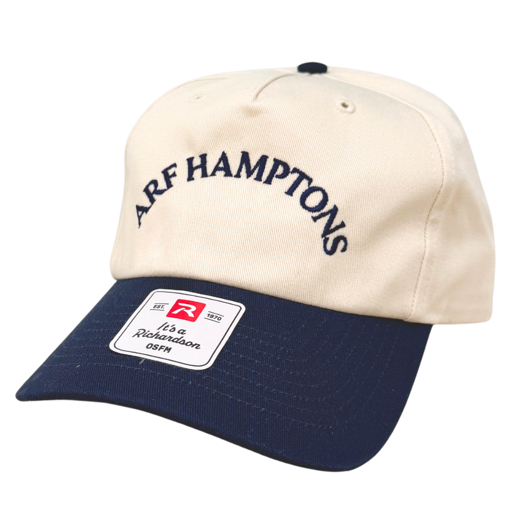 Curved ARF HAMPTONS Navy & Cream Gramps Hat