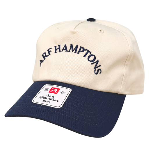 Curved ARF HAMPTONS Navy & Cream Gramps Hat