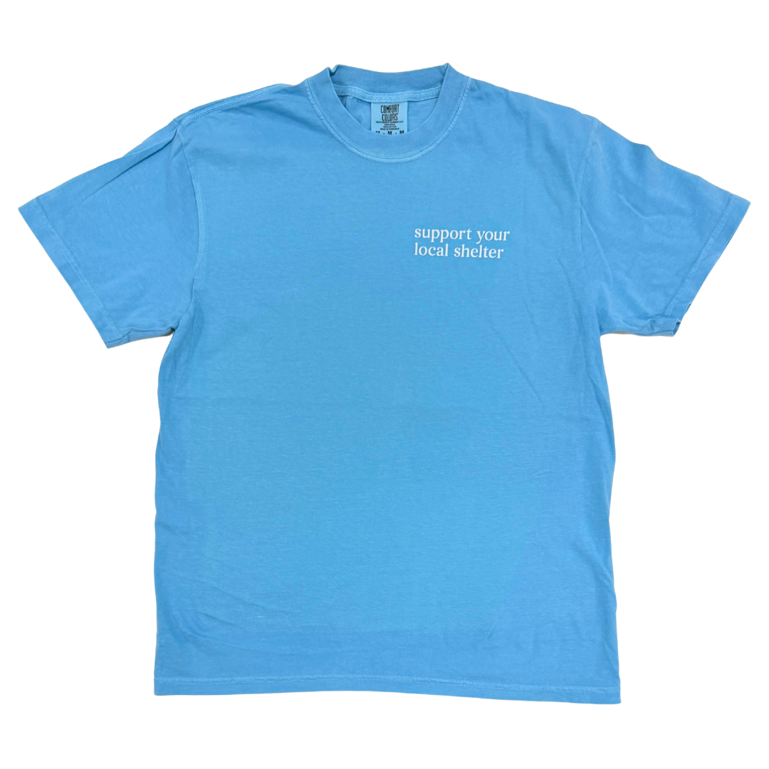 Support Your Local Shelter Blue T-Shirt