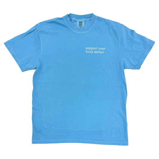 Support Your Local Shelter Blue T-Shirt