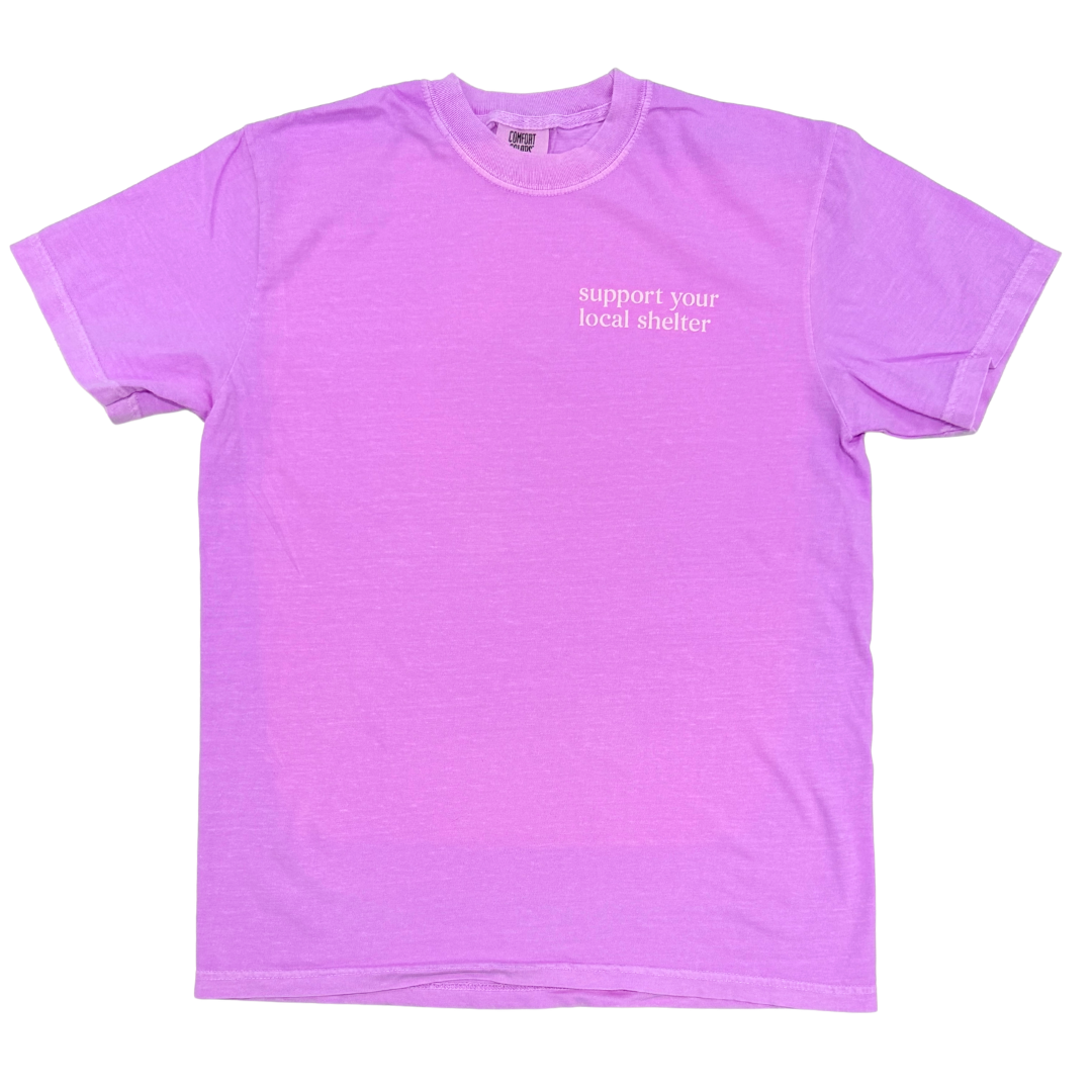 Support Your Local Shelter Purple T-Shirt