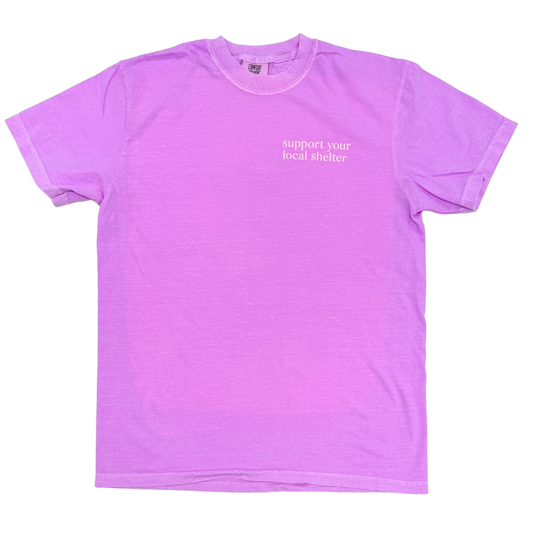 Support Your Local Shelter Purple T-Shirt