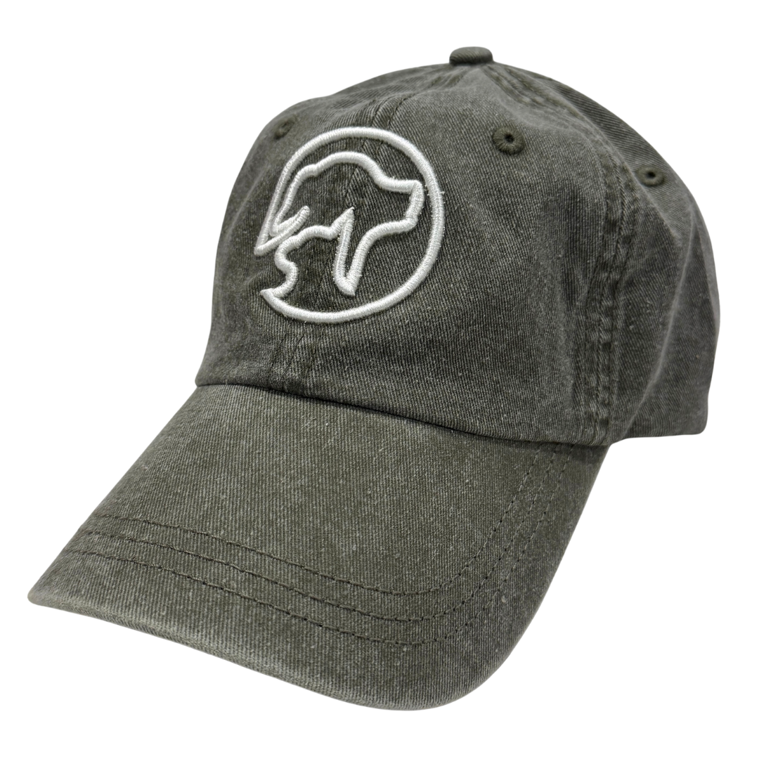 Olive Silhouette Dad Hat