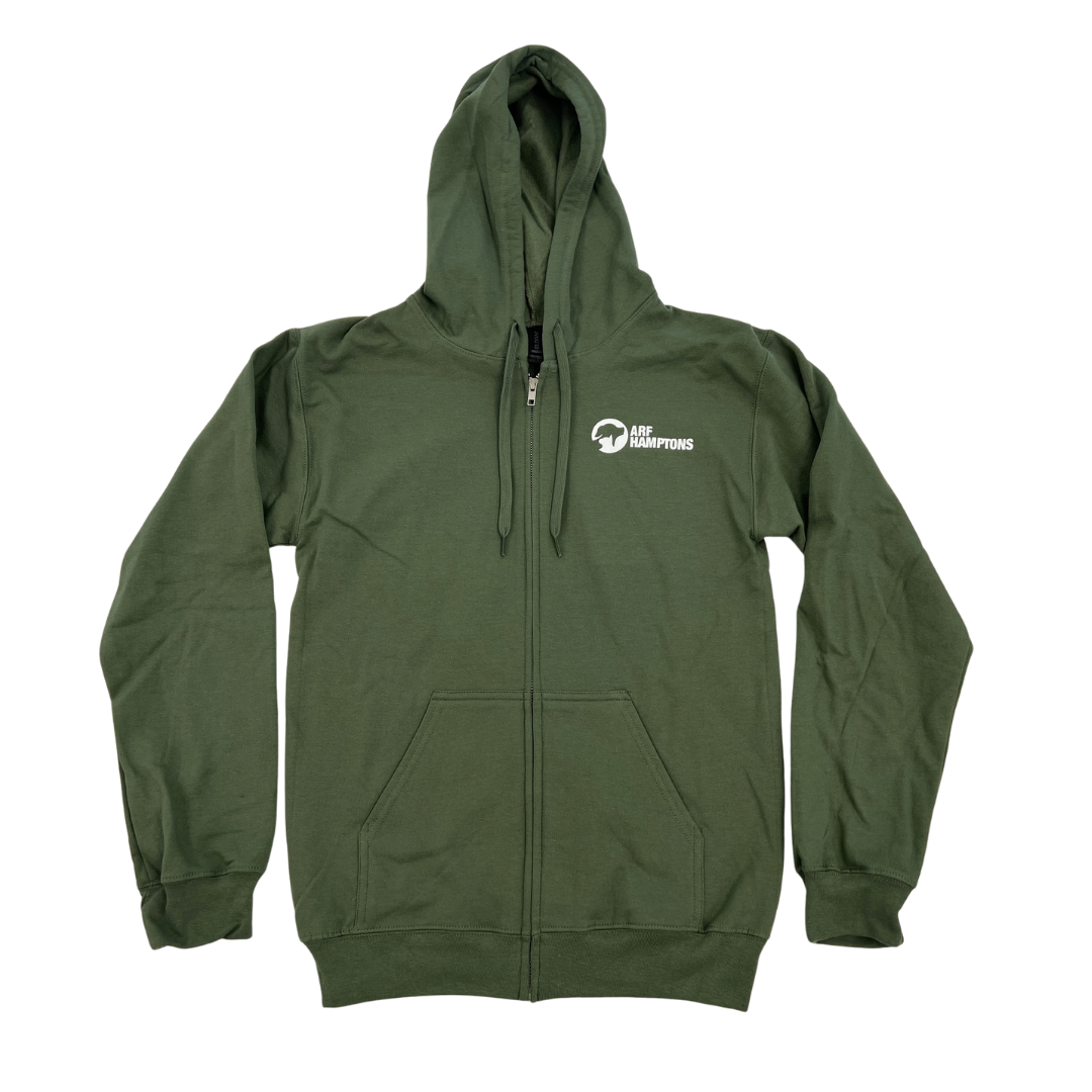 Full Zip Hoodie - Military Green