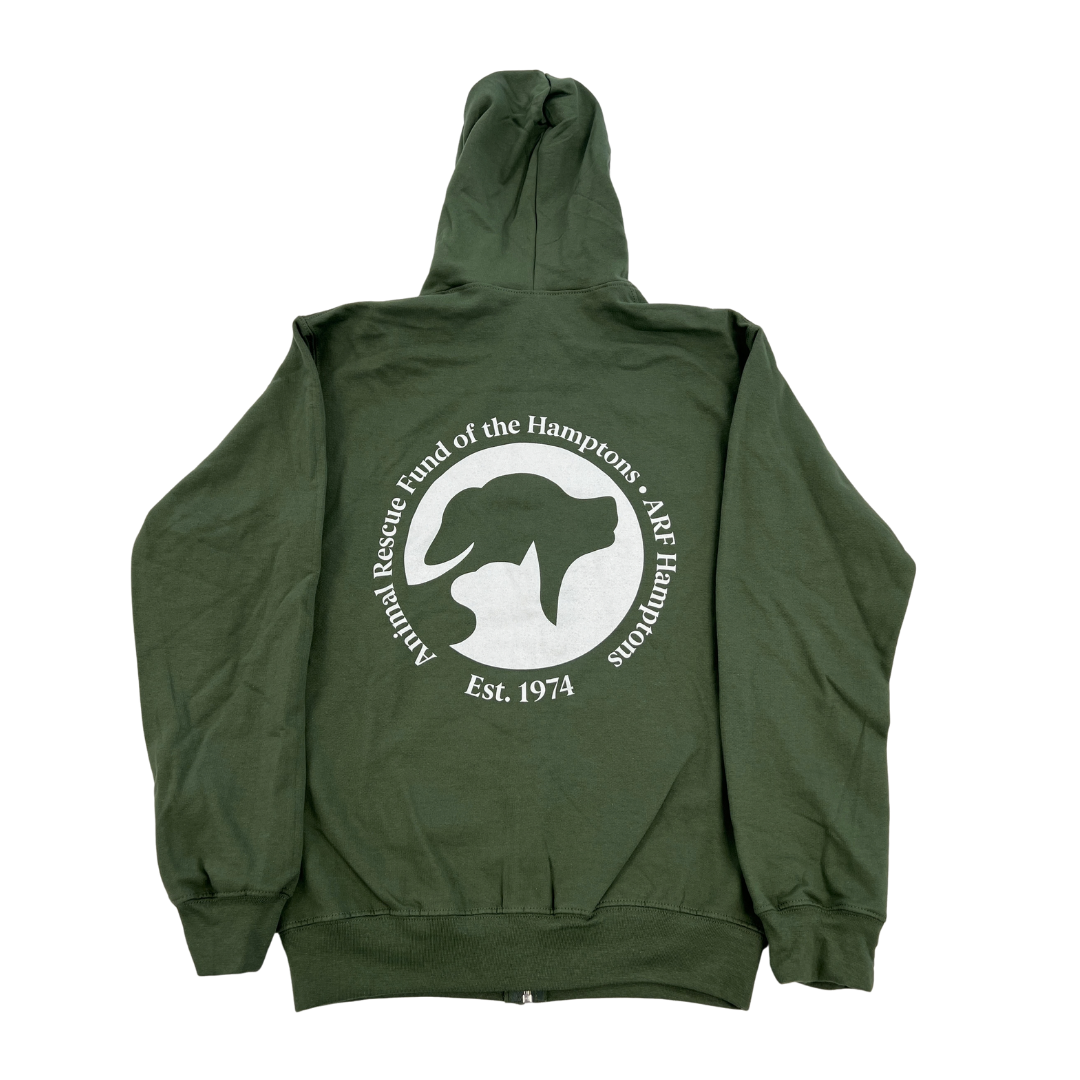 Full Zip Hoodie - Military Green